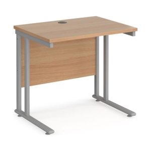 TD7892K All Beech C-Leg Narrow Rectangular Desk